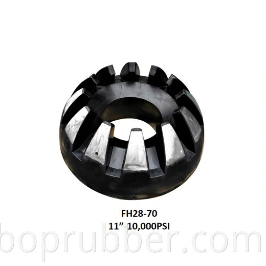 API FH28-70 Annular BOP El elemento de empaquetado de goma para HBRS Rongsheng Bop